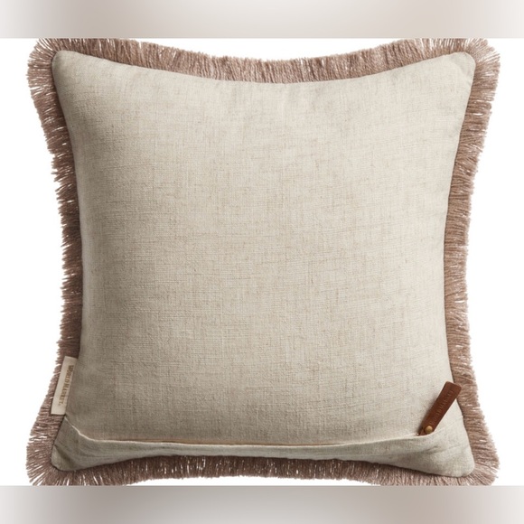 NEW Multicolor Embroidered Feather Bouquet Throw Pillow - Picture 9 of 9